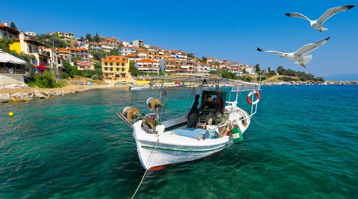 Het eiland Chalkidiki