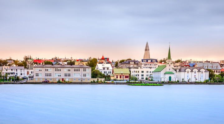 De IJslandse hoofdstad Reykjavik