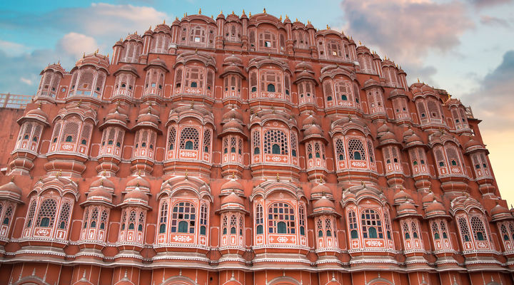 Paleiscomplex Hawa Mahal in Jaipur