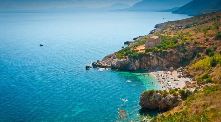 Zingaro, niet ver van Trapani op Sicilië