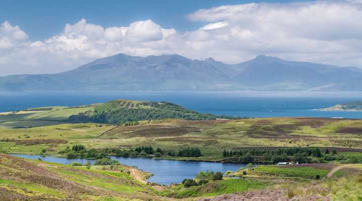 The Isle of Arran in het zuiden van Schotland