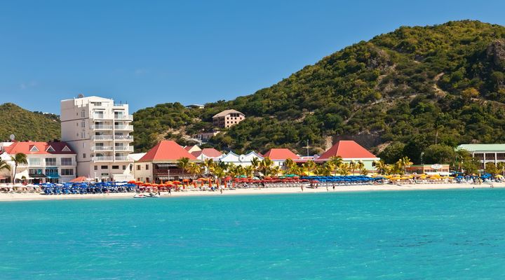 Ook Philipsburg op Sint Maarten wordt aangedaan