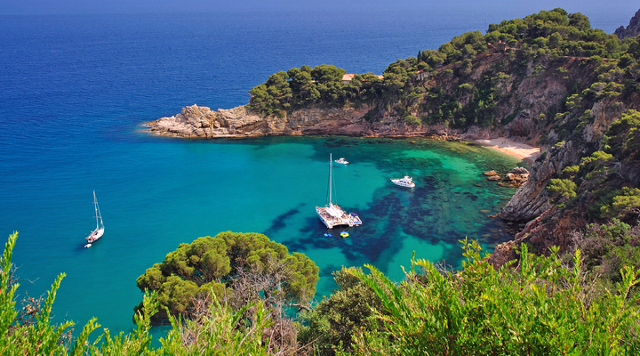 De kust van de Costa Brava