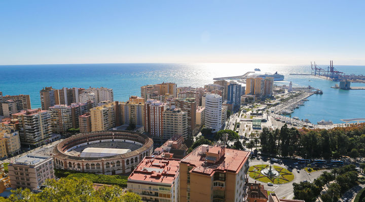 Haven Malaga in Andalusië