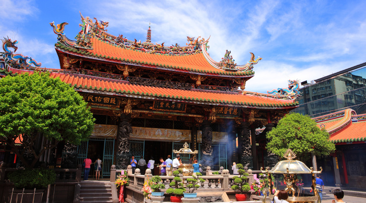 Een tempel in Taiwan