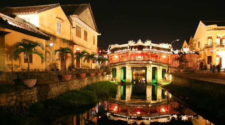 Oude Japanse brug in Hoi An