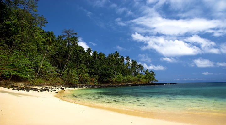 De stranden van Sao Tome
