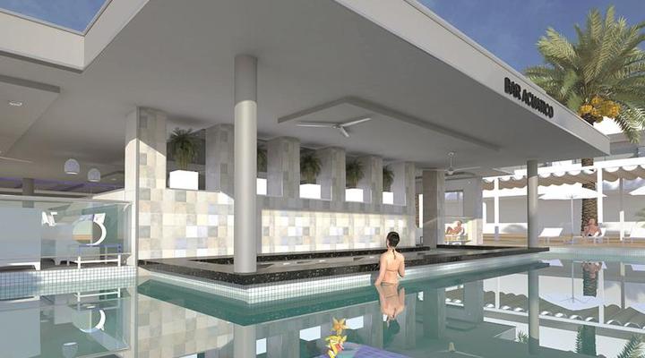 Relaxen aan de vernieuwde poolbar
