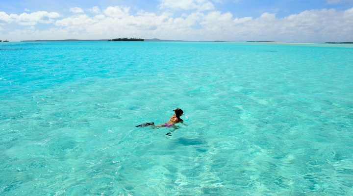 De lagune van Aitutaki