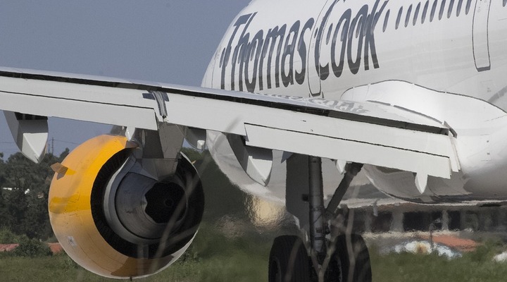 Vliegtuig van Thomas Cook