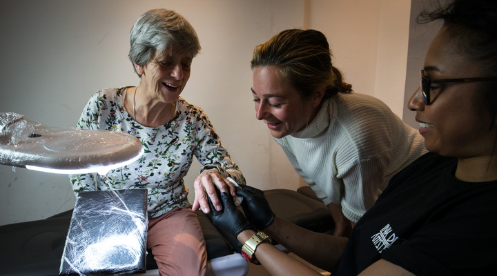 Hoe de tattoo zou worden, wisten de mensen niet