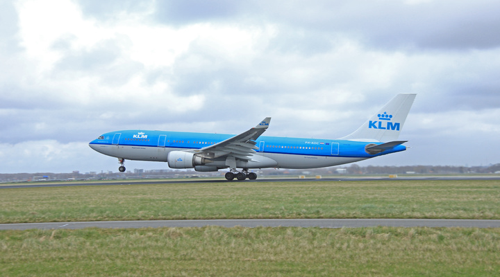 De Airbus A330-200 waarmee KLM vliegt